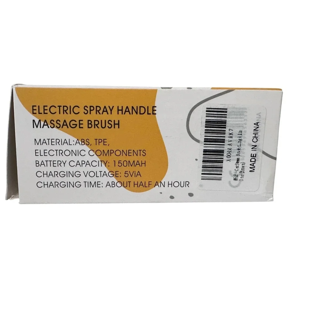 Hanlisee Electric Spray Handle Massage Brush Pet One Size Cream Excellent USB